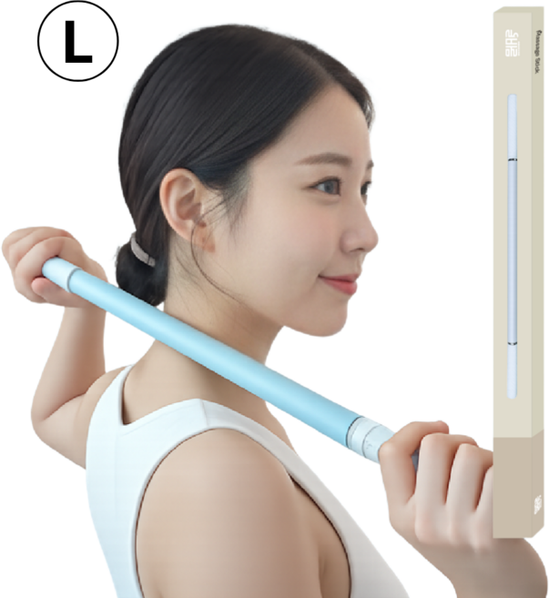 올바름 마사지스틱 종아리 승모근 마사지롤러, L, 1개