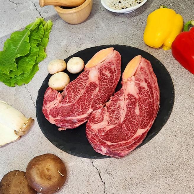 꽃등심 한우 1++ 9등급(거세) (구이 스테이크용), 200g, 1개