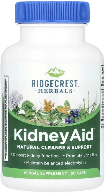 RidgeCrest Herbals 키드니 에이드 베지캡슐 60정, 6개 - 쿠팡