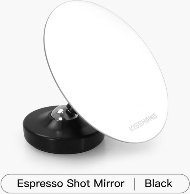 에스프레소 추출 샷 미러 스테인레스 스틸 포터 렌즈 유량 관찰 자기 커피 액세서리 바리 도구, 02 Black