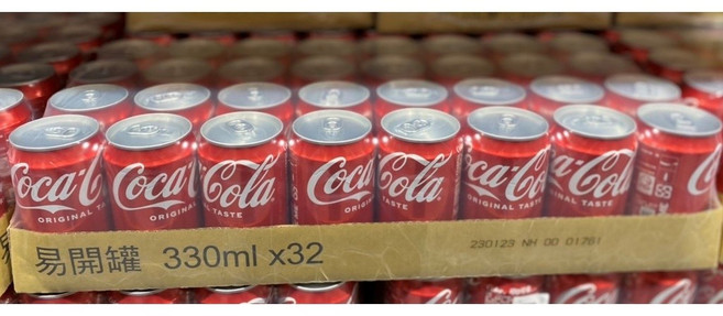 可口可樂 易開罐 汽水 330毫升 x 32入, 32個, 330ml