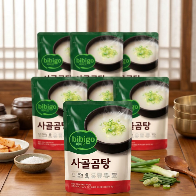 비비고 사골곰탕15개+한우사골곰탕추가3개증정 합18개 캠핑밀키트 밀키트 간편식, 15개, 500g