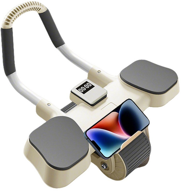 MOOZ 홈트 ab슬라이드 복근 운동기 뱃살 운동기구 코어 홈트운동기구, 아이보리