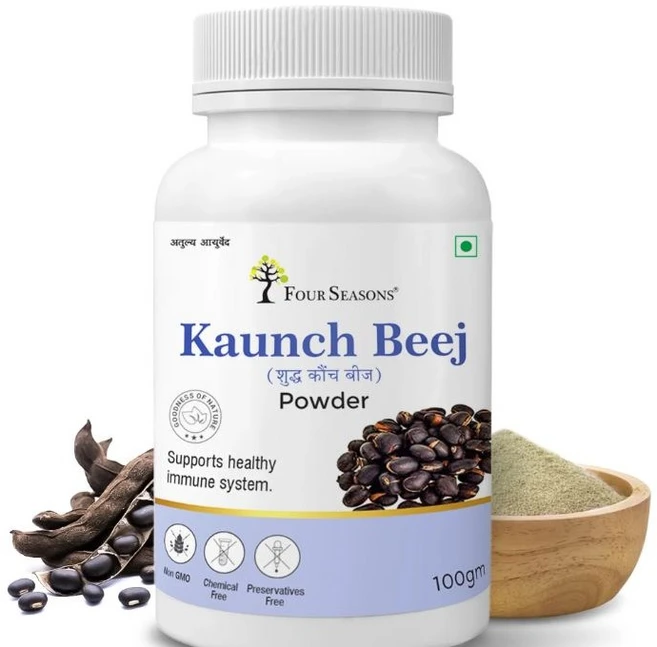 Four Seasons Kaunch Beej Powder, 2개, 100g - 쿠팡