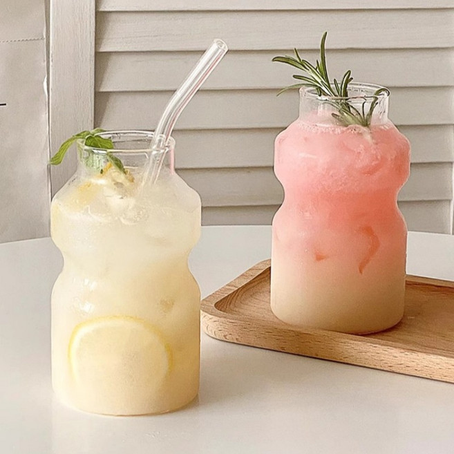 탱이하우스 카페 내열유리 컵, 야구르트컵 250ml, 2개