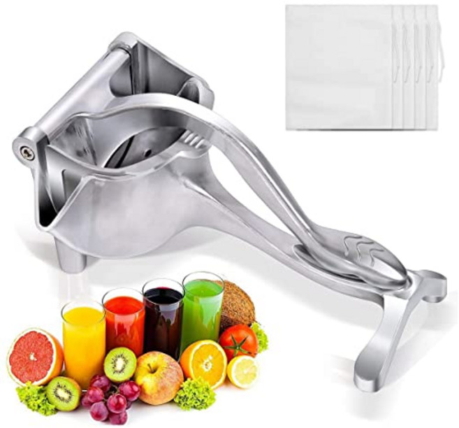 Lemon Squeezer Aluminium Alloy Manual Fruit Juicer Citrus Juicer Hand Press Heavy Duty Manual Sq, 1개