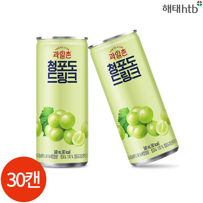 과일촌 청포도드링크 240ml x30, 30개