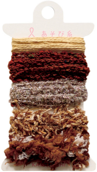 미니 손뜨개 DIY 키트 직조기 니팅머신 태교 취미 뜨개질 베틀 공예, 손뜨개 실(브라운), 1개