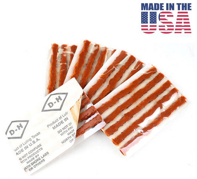 DH 타이어 펑크 수리 끈끈이 지렁이 빵꾸 보수 심지 펑크씰 미국산 25P 출동차공구, 1개, 기본