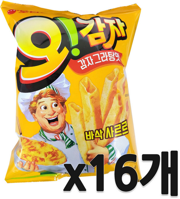 오리온 오감자 그라탕 스낵, 50g, 16개
