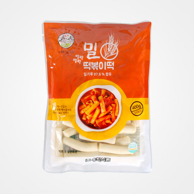 송학 말랑말랑 밀떡볶이 400g(약3인분) X 10개입 BOX, 400g, 10개