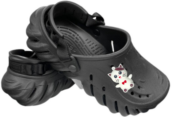 [크록스 정품] 당일발송 에코 클로그 공용샌들 207937 고양이 악세사리 포함