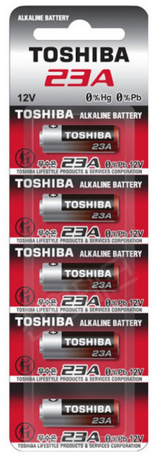 도시바 23A 12V 무수은 건전지 5알, 5개