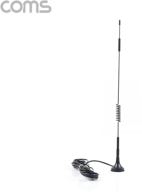 Coms 4G LTE 안테나 SMA M GSM 2.4G 7dB 케이블 3M/ IF652, 1개