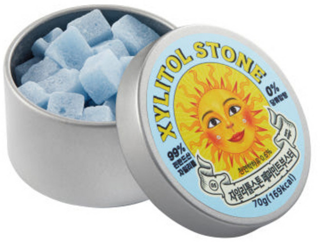 자일리톨 스톤 페퍼민트 부스터, 70g, 1개