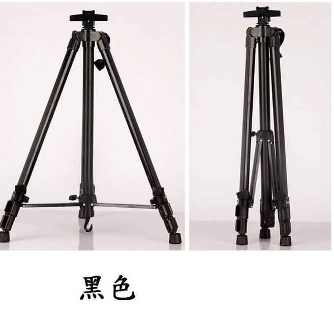 鋁合金畫架 手搖無段升降三角架 婚紗照, 黑色