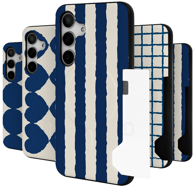 이케미 마린 패턴 맥세이프 기능 슬라이드 카드범퍼 케이스