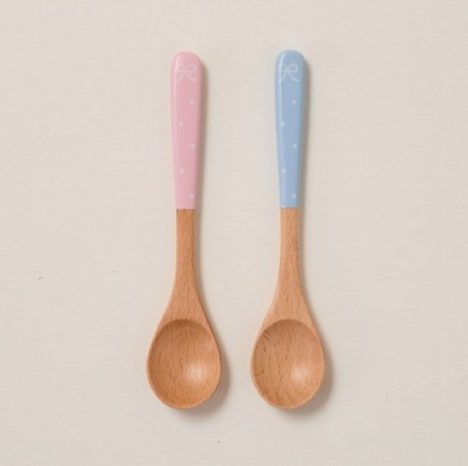 모던하우스 러브소르베 우드 미니스푼 2종 세트, 혼합색상, 1세트