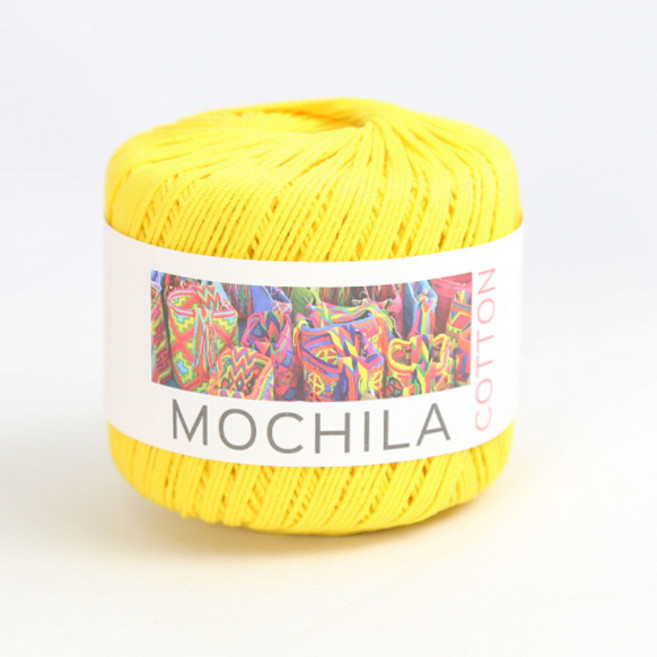 [앵콜스] (10+1) 모칠라코튼 50g 가방소품 뜨개실, 1개, 3 노랑(낱볼)