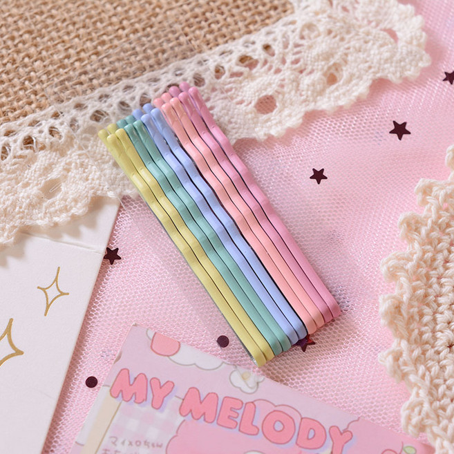 캔디플래닛 10개 파스텔 무광 컬러 실핀