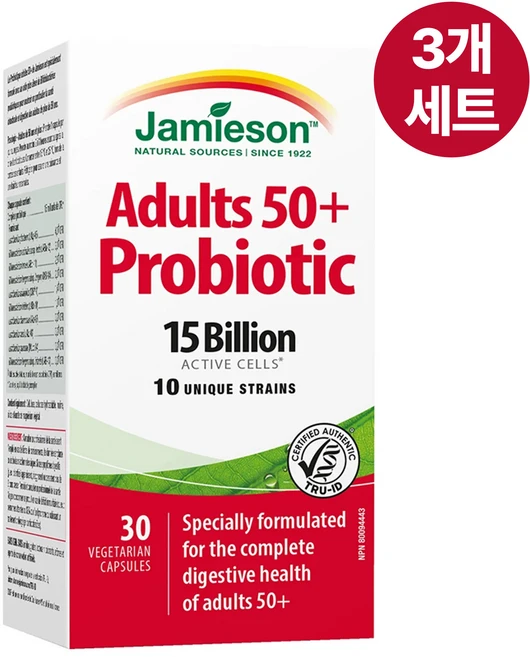 자미에슨 프로바이오틱스 컴플렉스 50세 이상 성인용 30정 3개 세트 캐나다 코스트코 - 쿠팡