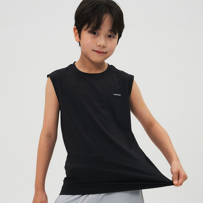 펌핑키즈 남아 기능성 나시 국내생산