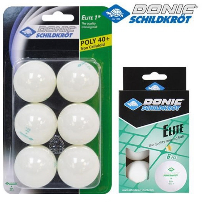 도닉 ELITE 1스타 탁구공 폴리 40플러스 시합용 ITTF 공인, 1세트