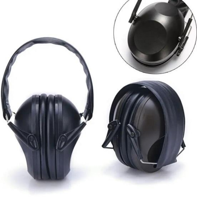 사격용 소음 감소 귀마개 사냥 청력 보호 방음 사격 전술 보호대, [01] Black, 01 Black