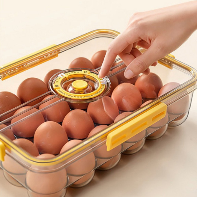 뚜껑있는 계란보관함 냉장고계란트레이 정리함, 옵션, 1개