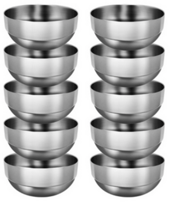 이딜리 스텐 이중 국그릇 16 x 5.5cm, 10개, 100개