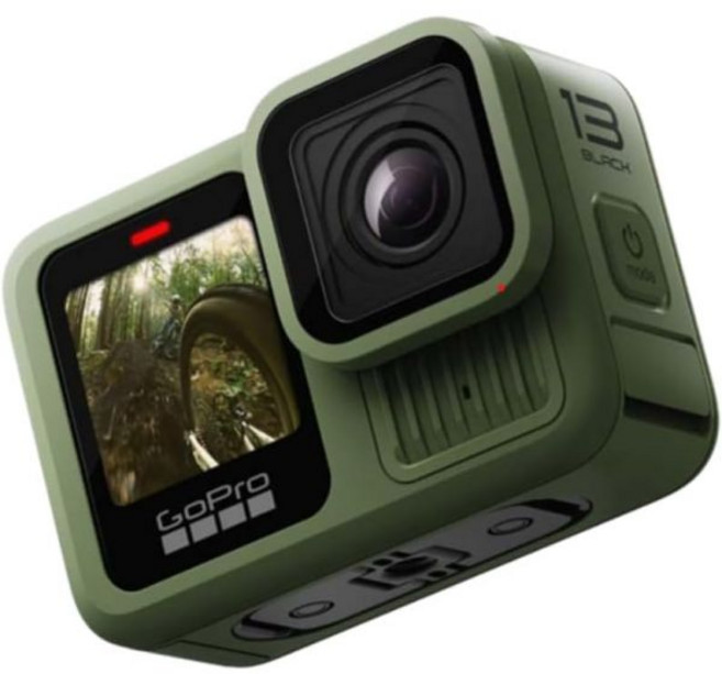 고프로 HERO13 블랙 포레스트 그린 한정판 - 방수 액션 카메라 5.3K60 영상 27MP 사진 HB 시리즈 렌즈 호환, H13 포레스트 그린