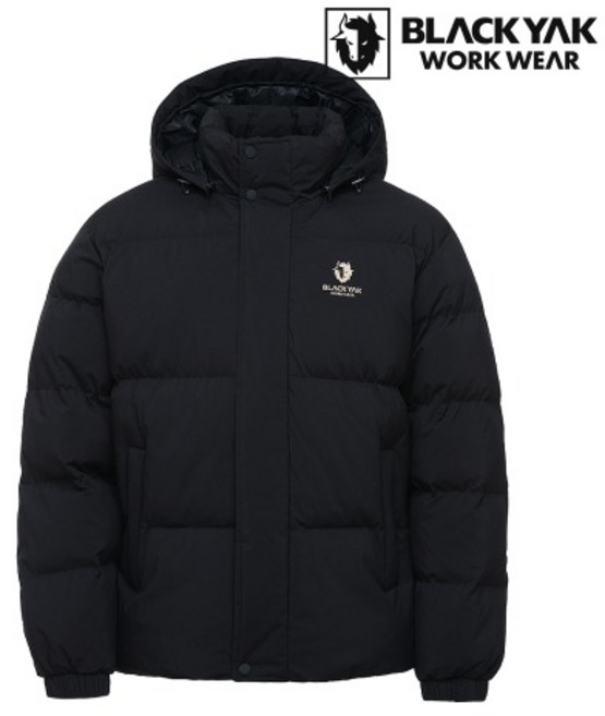 블랙야크 공용 후드 탈부착 겨울 생활 방수 방풍 야크 푸퍼 숏 패딩