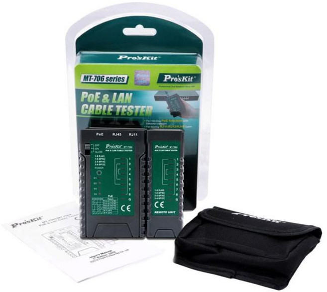 Pro'sKit MT-7064 POE及網路測試器, 1個