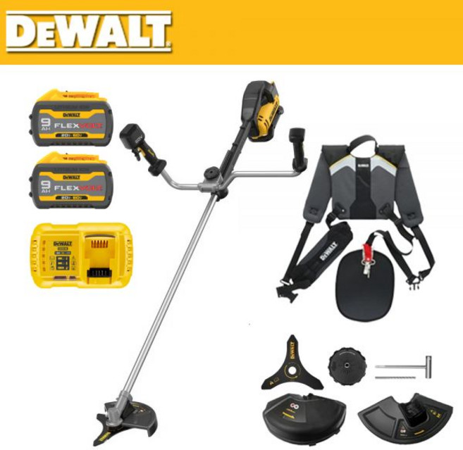 디월트 충전 양손핸들 예초기 DCBCS622X2 60V MAX FLEXVOLT BL 배터리2개439093, DCBCS622X2(충전기1개배터리2개)