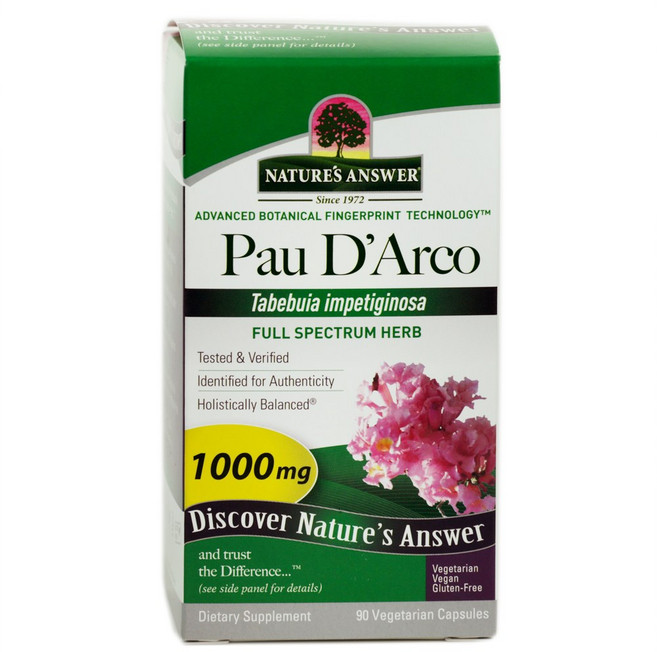 NATURE'S ANSWER 無麩質保哥果素食膠囊 1000mg, 90顆, 1個