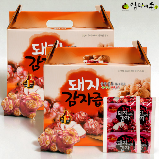 국내산 돼지감자즙 자색뚱딴지 60포x2박스 총 120포 국산 돼지감자엑기스 뚱딴지즙 효능 효과, 2세트, 6000ml