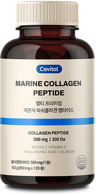 세비톨 멀티 프리미엄 저분자 피쉬콜라겐 펩타이드, 120정, 1개