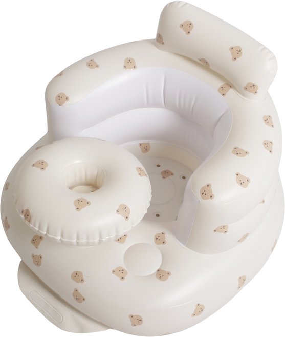 맘스픽 소프트 의자 유아용 아기 도넛튜브, 1개, 곰돌이