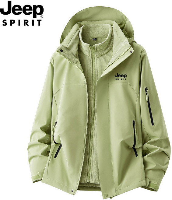 지프스피릿 남여공용 3in1 바람막이 후리스 자켓 방수점퍼 후드집업 등산자켓 바람막이 JP7367