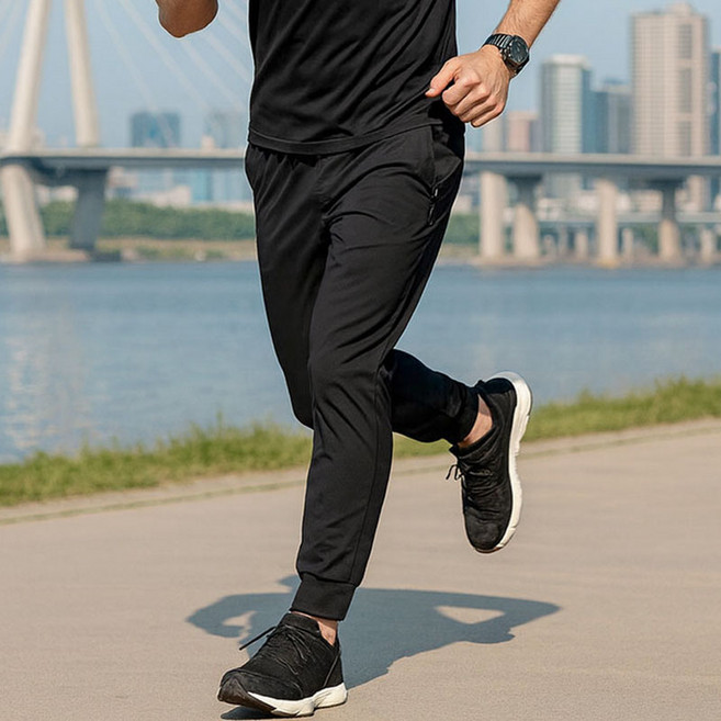 장사부 남성 여름 조거 트레이닝 팬츠 밴딩 바지 츄리닝 체육복 운동 런닝