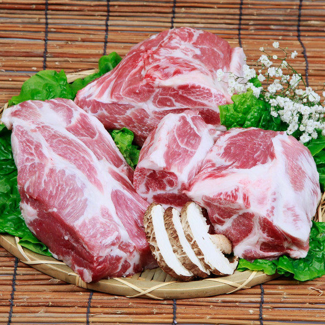 [나주목장] 무항생제 한돈 생목살 300g/500g/1kg, 1개