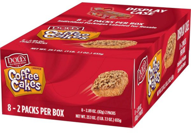 WAHALAA 케이크 스낵 돌리 매디슨 커피 2.89온스 8개입 총 16개, WAHALAA 케이크 스낵 돌리 매디슨 커피 2.89온