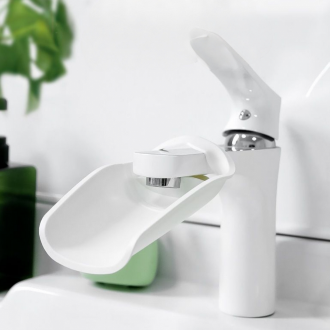 세면대 수도꼭지 연장탭 싱크대 물방향 조절 연장 홀더, 1개