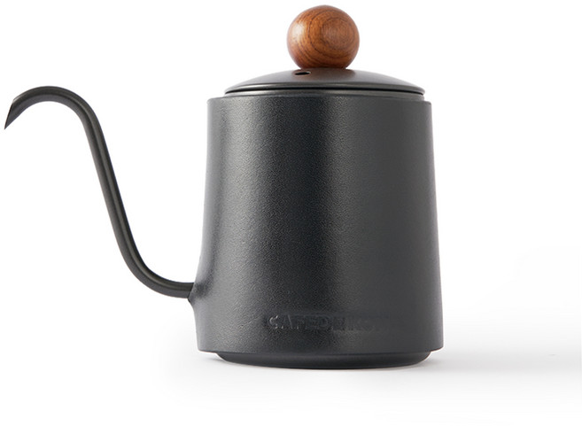 카페드코나 핸드리스 푸어 팟 씬 캐틀 360ML 블랙 화이트 2종, 블랙(블랙캐틀)/ CK3002, 1개