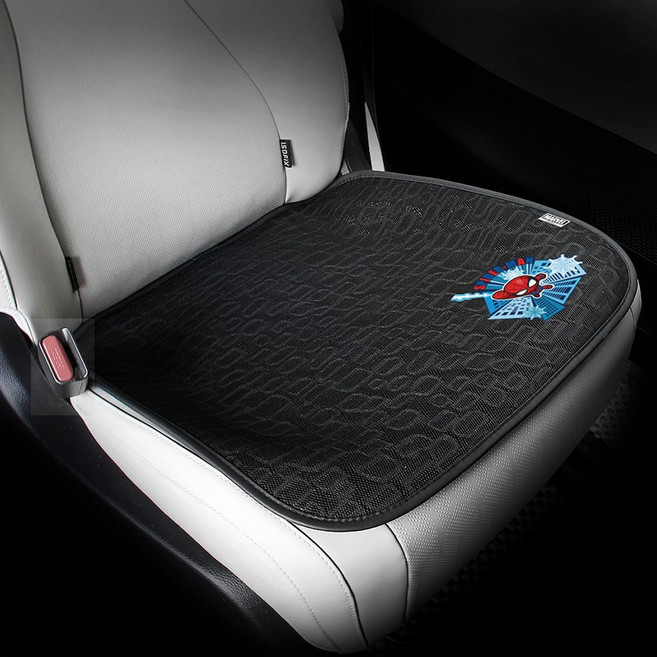 베베카 마블히어로 여름자동차통풍쿨시트 3D매쉬 자동차방석 차방석 카방석 사계절사용 쿨매트 통풍 전차종 싼타페 스타렉스 스포티지 suv, 1개, SpiderMan