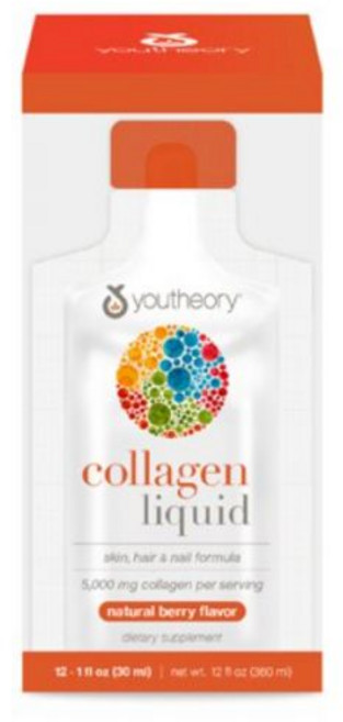 Youtheory 유시어리 콜라겐 5000mg 12 리퀴드 팩 영양제