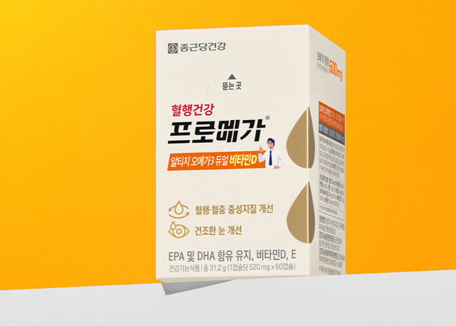 종근당건강 프로메가 알티지 오메가3 듀얼 520mg x 60캡슐, 1정, 1개