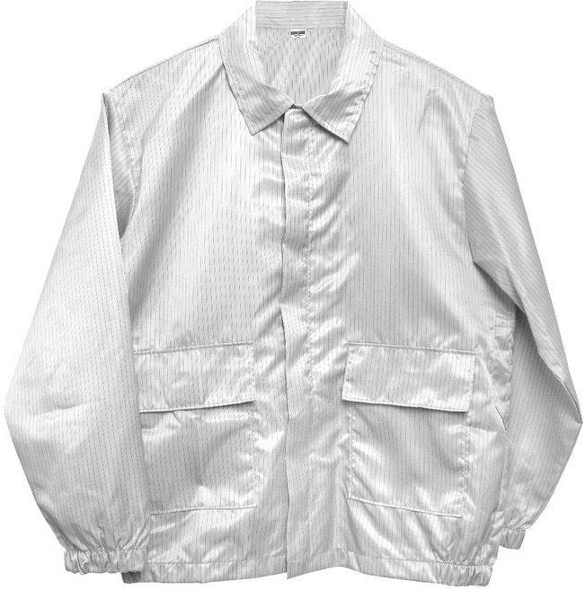 방진복 제전복 Y카라 상의, 1개, Y카라 상의 화이트