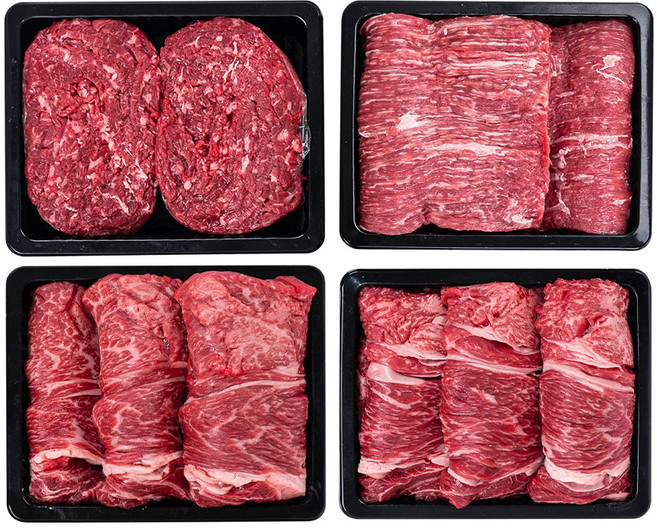 더무(THE MOO) 국내산 ++1등급 한우 선물 세트 - 등심 불고기 국거리 (합계 1600g) NO.52, 1세트