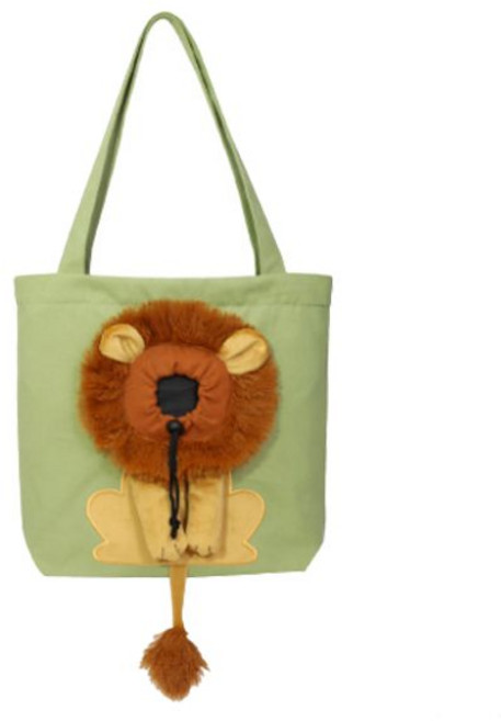 가방 반려동물 케이스 강아지 뚫린 외출 캔버스백 고양이, 2. 라이트 그린(소) 애완동물, 1개